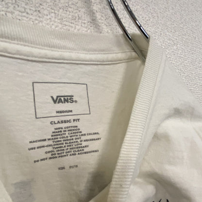 VANS　バンズ　半袖プリントTシャツ　白　ホワイト　Mサイズ