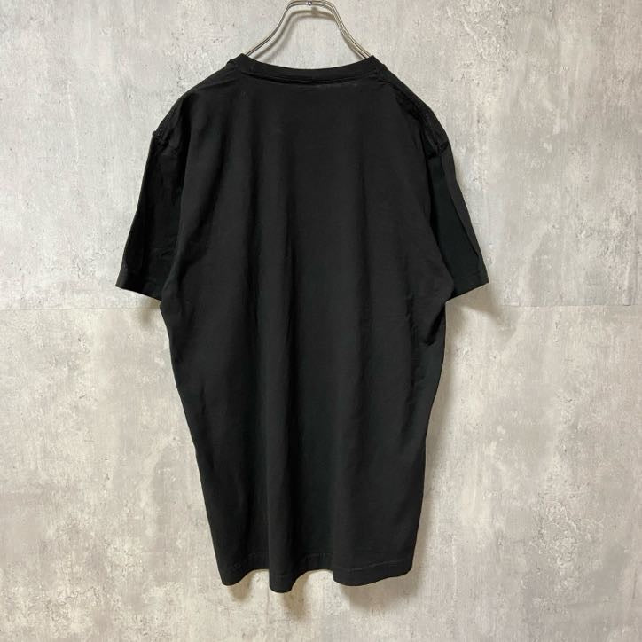 古着 used　Disney ディズニー　ミッキー　Mickey　半袖ネオンプリントＴシャツ　黒　クルーネック　キャラクター