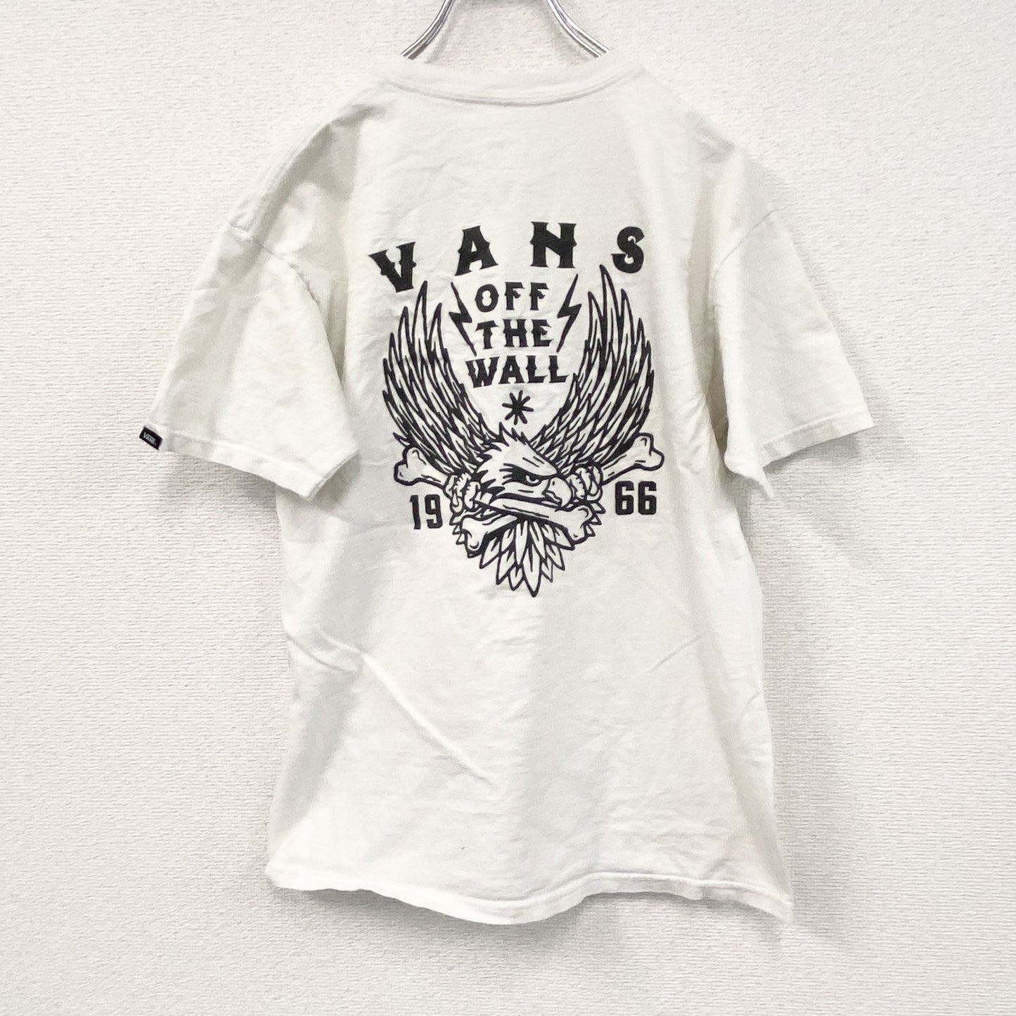 VANS　バンズ　半袖プリントTシャツ　白　ホワイト　Mサイズ