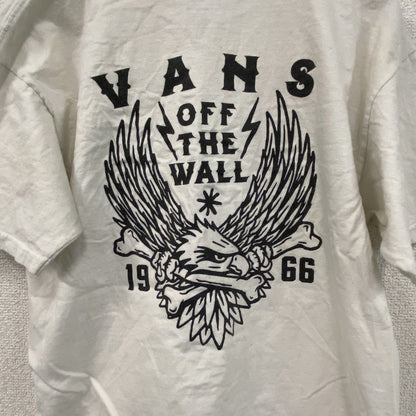 VANS　バンズ　半袖プリントTシャツ　白　ホワイト　Mサイズ