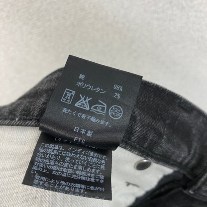 FTC　エフティーシー　デニムパンツ/ジーンズ　ジップフライ　インディゴ染め　黒　ブラック　32サイズ