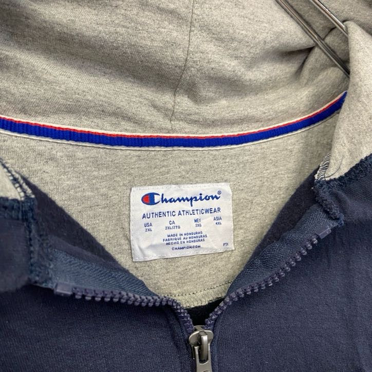 Champion　チャンピオン　ハーフジップスウェットパーカー/フーディー　紺　ネイビー　XXLサイズ