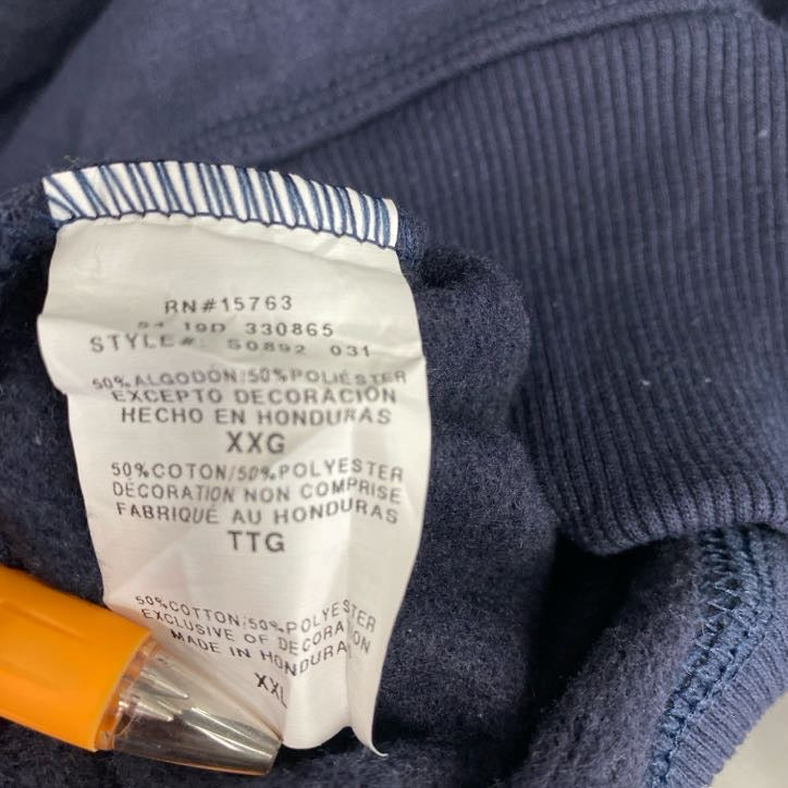 Champion　チャンピオン　ハーフジップスウェットパーカー/フーディー　紺　ネイビー　XXLサイズ