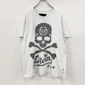 Philipp Plein　フィリッププレイン　半袖プリントTシャツ　骸骨　スカル　白　ホワイト　2XLサイズ