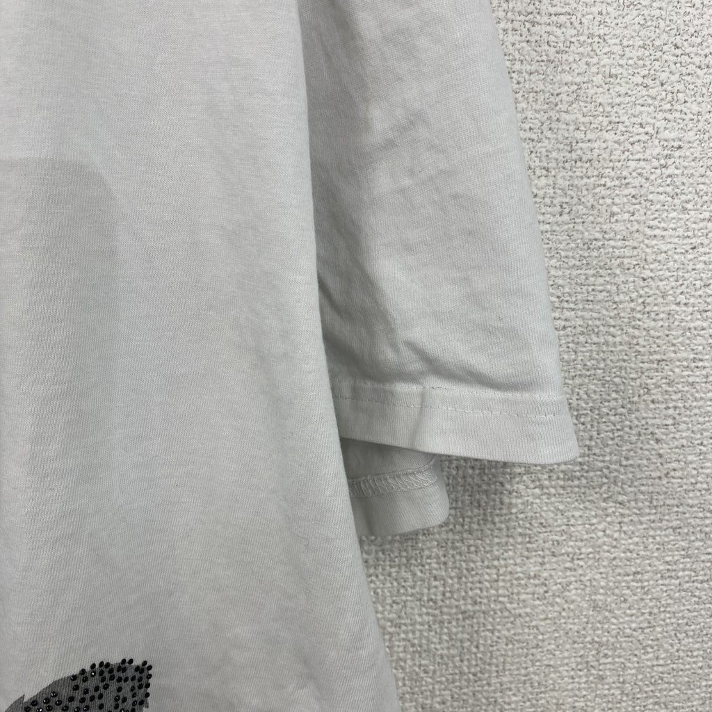 Philipp Plein　フィリッププレイン　半袖プリントTシャツ　骸骨　スカル　白　ホワイト　2XLサイズ