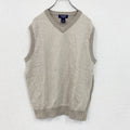 ROUNDTREE＆YORKE　ニットベスト　ベージュ　Lサイズ