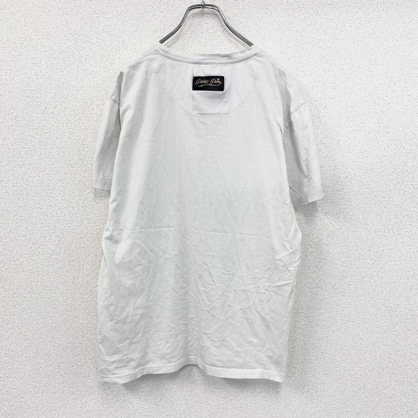 Philipp Plein　フィリッププレイン　半袖プリントTシャツ　骸骨　スカル　白　ホワイト　2XLサイズ