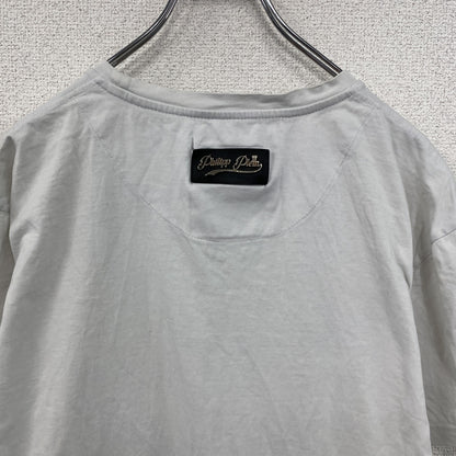 Philipp Plein　フィリッププレイン　半袖プリントTシャツ　骸骨　スカル　白　ホワイト　2XLサイズ