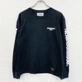 NEIGHBORHOOD　ネイバーフッド　長袖プリントTシャツ/ロンT　デカロゴ　黒　ブラック　Mサイズ