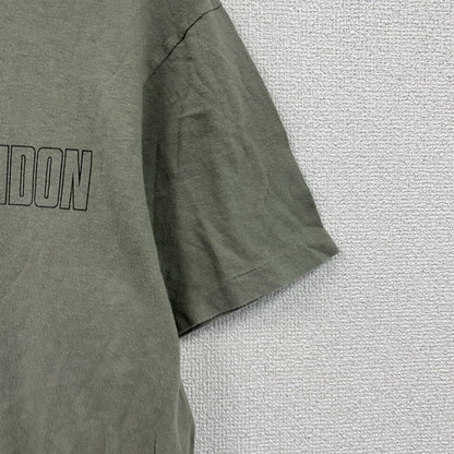 MICHIKO LONDON　ミチコロンドン　半袖プリントTシャツ　シングルステッチ　カーキ　Lサイズ　