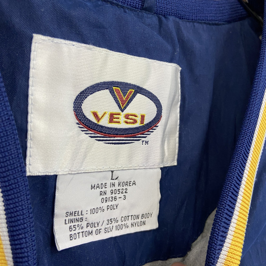 ～90s　VESI　プルオーバージャケット　ヴィンテージ　刺　紺　ネイビー　Lサイズ　