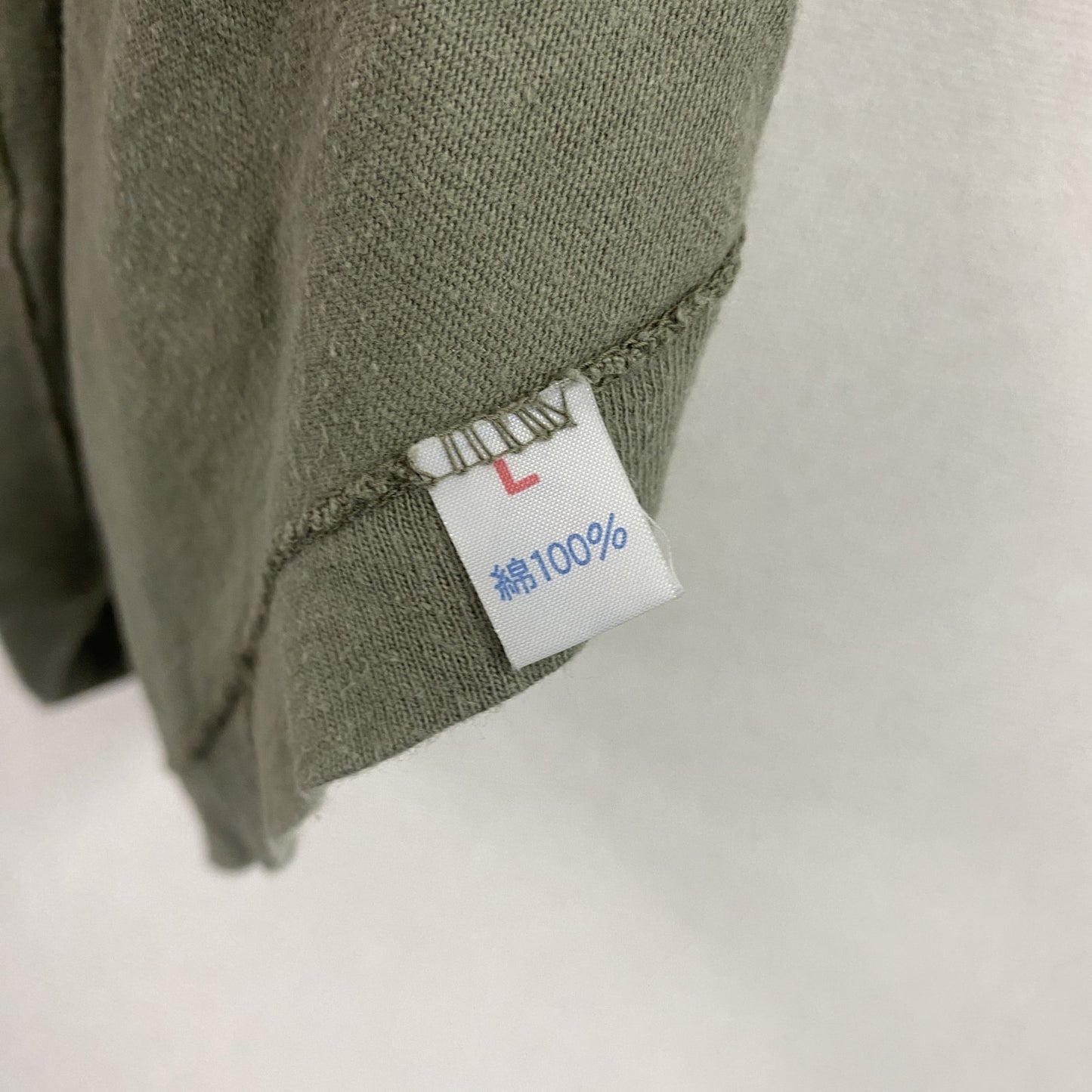 MICHIKO LONDON　ミチコロンドン　半袖プリントTシャツ　シングルステッチ　カーキ　Lサイズ　