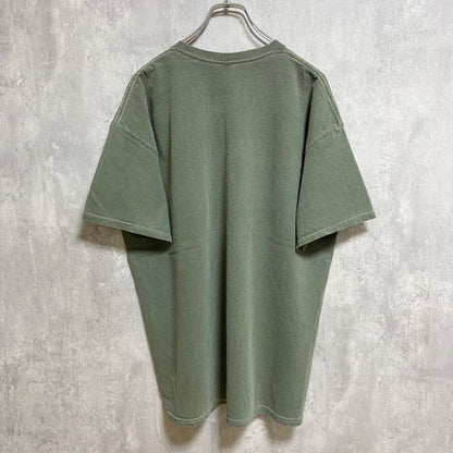 古着 used　Blue84　半袖プリントロゴＴシャツ　カーキ　コロラド　ロッキーマウンテン　クルーネック　レトロ　XLサイズ