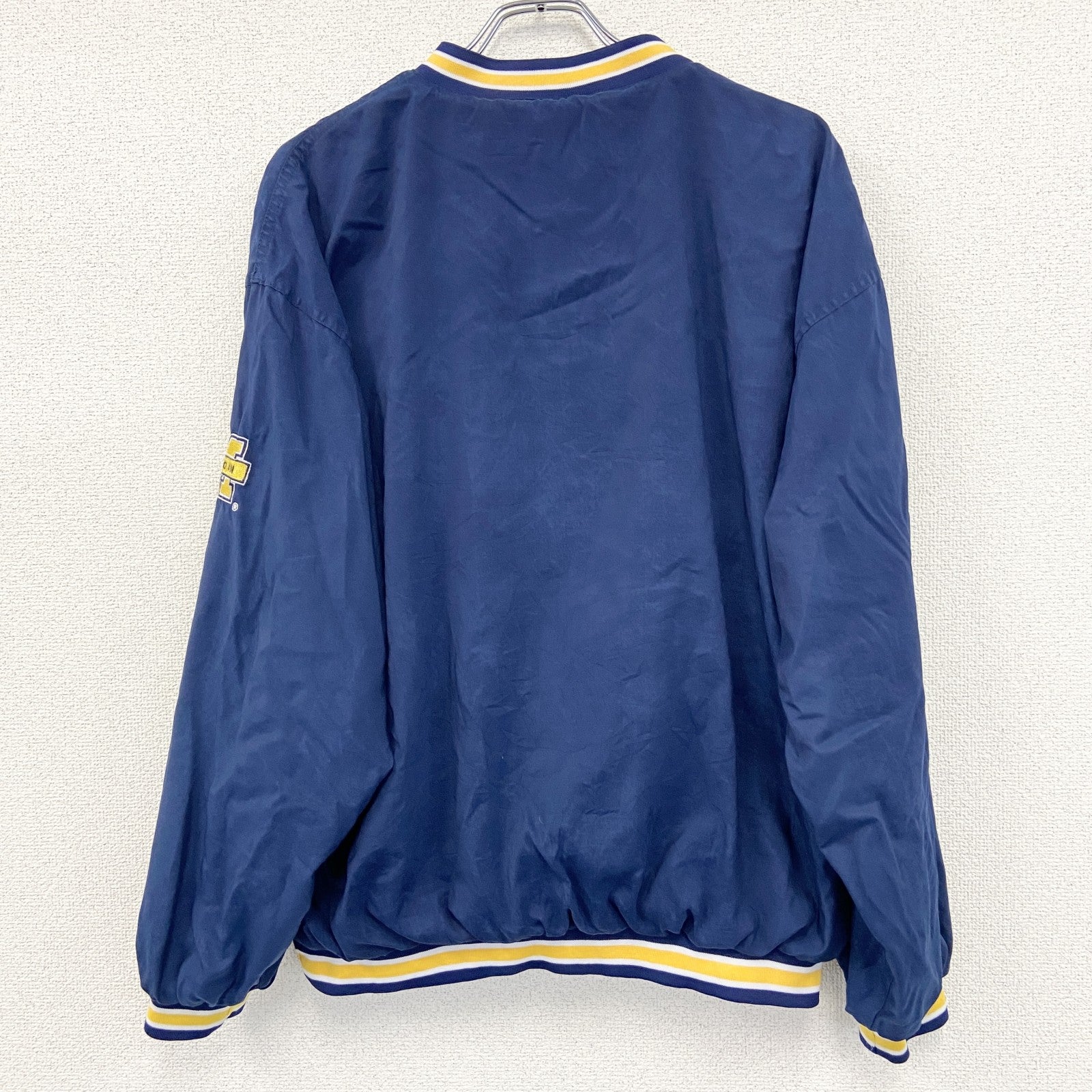 ～90s　VESI　プルオーバージャケット　ヴィンテージ　刺　紺　ネイビー　Lサイズ　