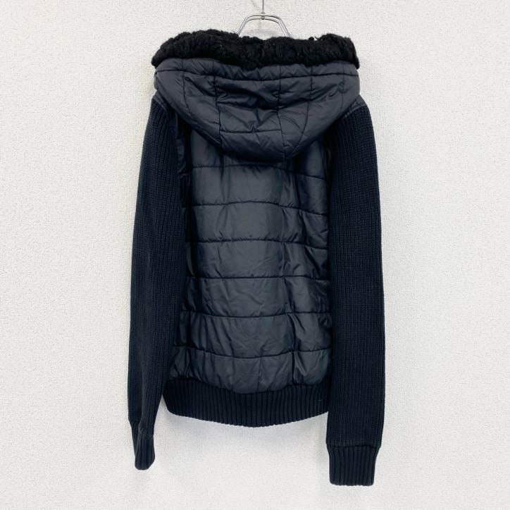 TOMMY HILFIGER　トミーヒルフィガー　ニット切替中綿ジャケット　黒　ブラック　XLサイズ