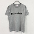 Budweiser　バドワイザー　半袖プリントTシャツ　シングルステッチ　グレー　Lサイズ　