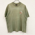 90s～　O'NEILL　オニール　半袖プリントTシャツ　フェード　両面プリント　クルーネック　ヴィンテージ　カーキ　Lサイズ