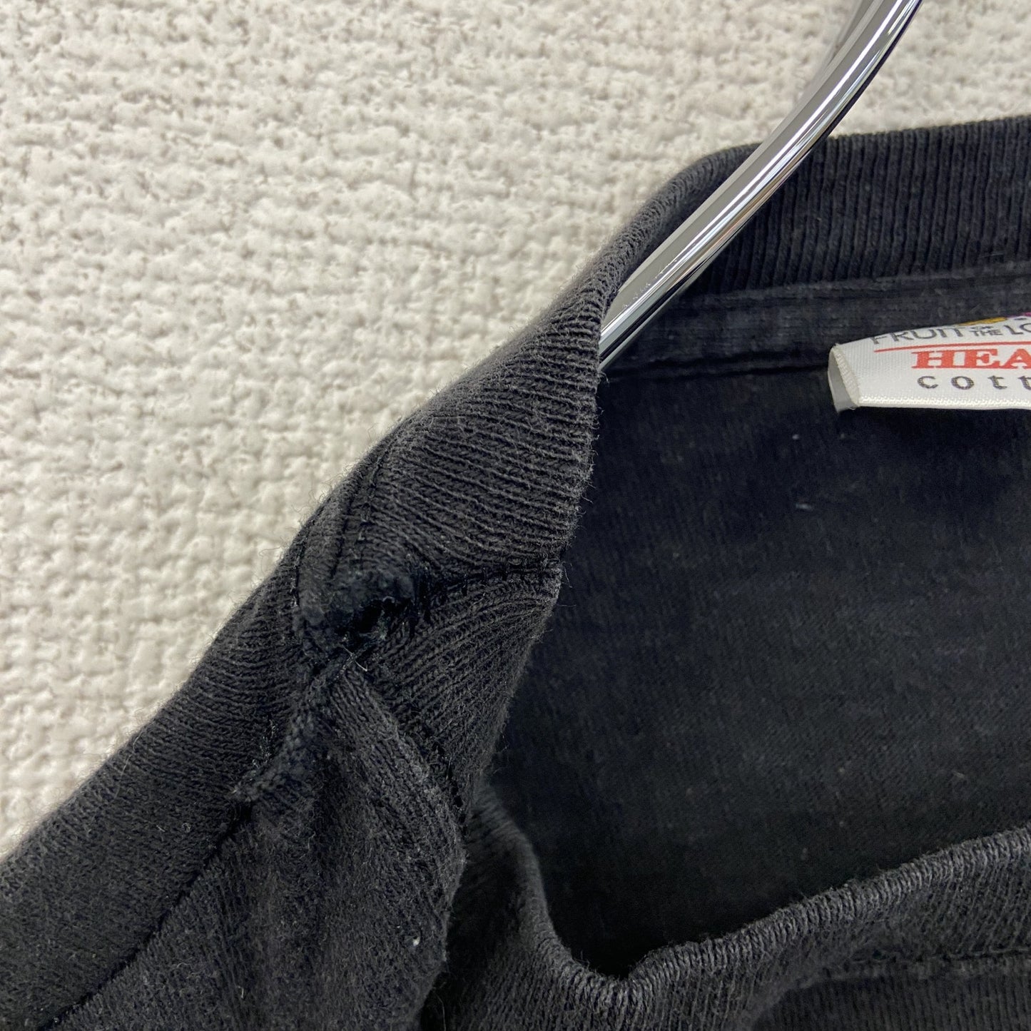 FRUIT OF THE LOOM　フルーツオブザルーム　半袖プリントTシャツ　FICKEN　黒　ブラック　Mサイズ