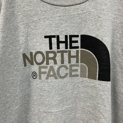 THE NORTH FACE　ザ・ノースフェイス　半袖プリントTシャツ　デカロゴ　灰色　グレー　XLサイズ