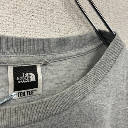 THE NORTH FACE　ザ・ノースフェイス　半袖プリントTシャツ　デカロゴ　灰色　グレー　XLサイズ