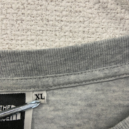 THE NORTH FACE　ザ・ノースフェイス　半袖プリントTシャツ　デカロゴ　灰色　グレー　XLサイズ