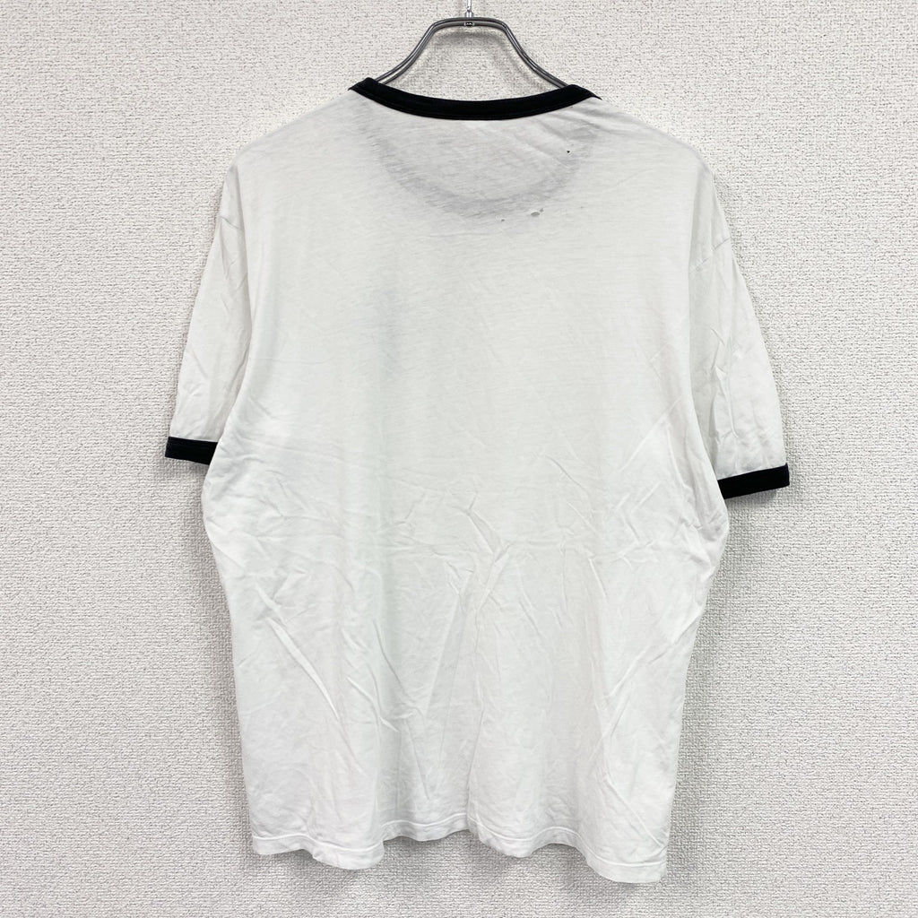 NIKE　ナイキ　半袖プリントTシャツ　リンガーT　白　ホワイト