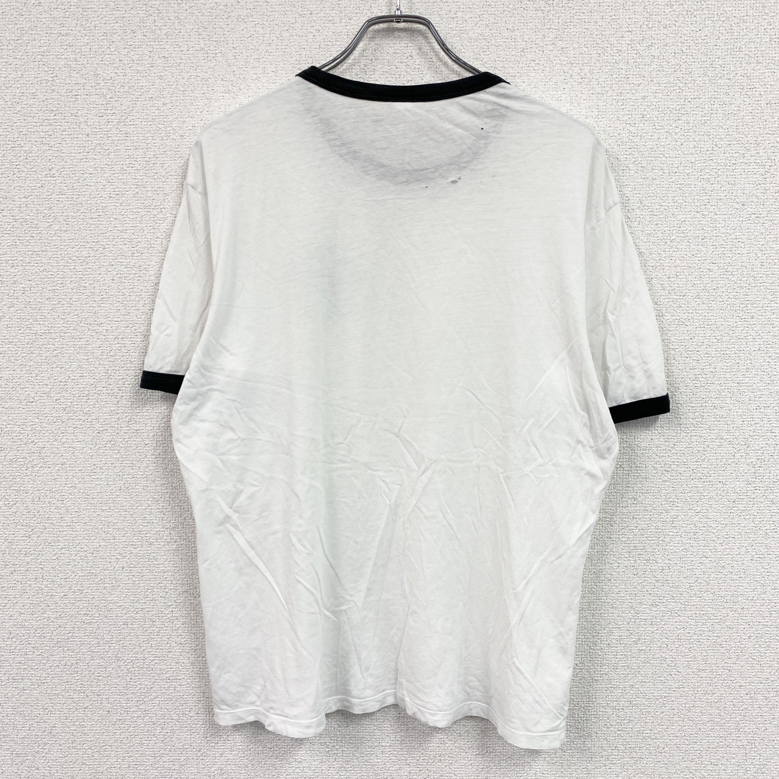 NIKE　ナイキ　半袖プリントTシャツ　リンガーT　白　ホワイト