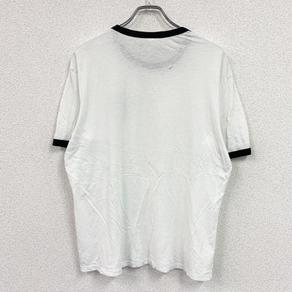 NIKE　ナイキ　半袖プリントTシャツ　リンガーT　白　ホワイト