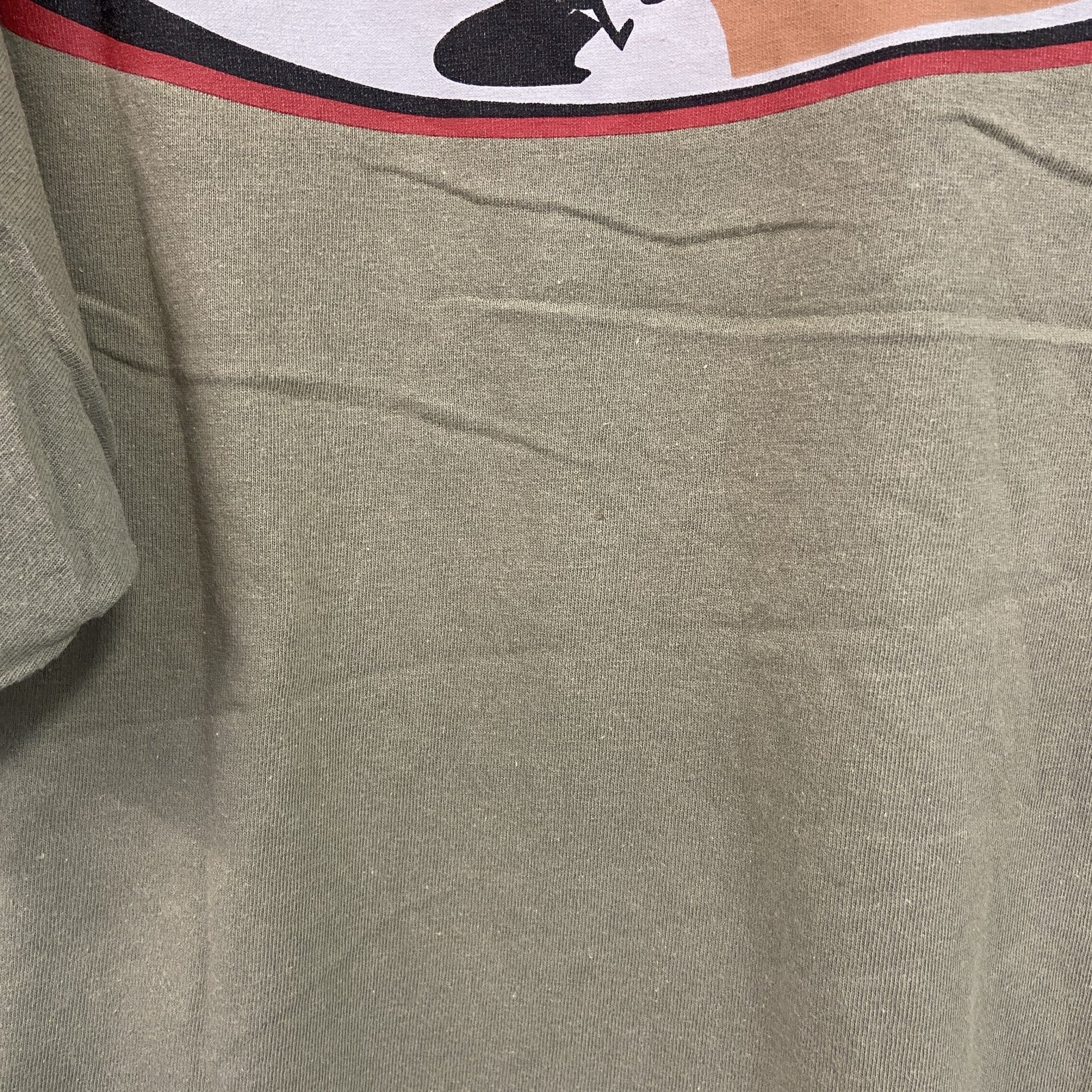 90s～　O'NEILL　オニール　半袖プリントTシャツ　フェード　両面プリント　クルーネック　ヴィンテージ　カーキ　Lサイズ