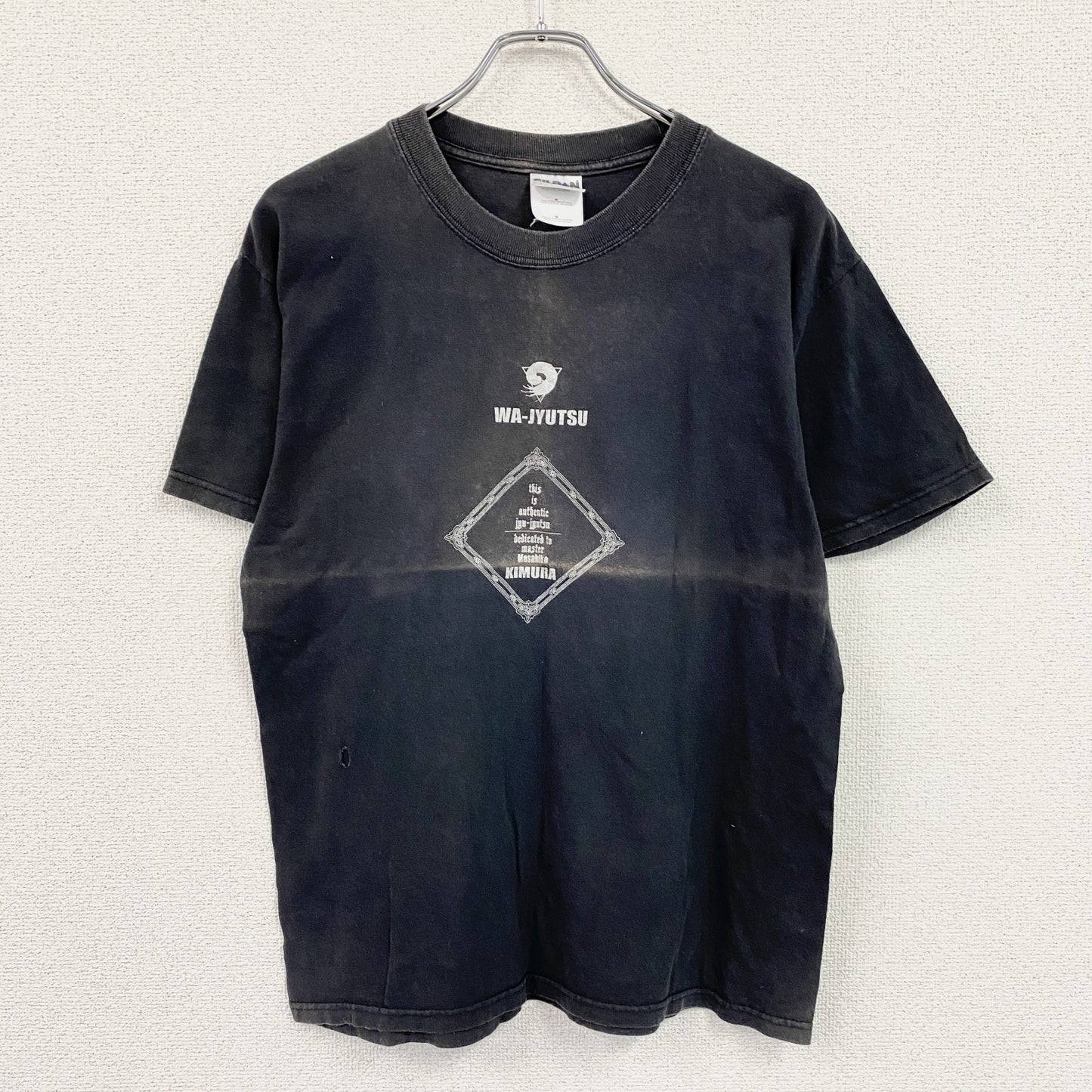 GILDAN　ギルダン　木村政彦　半袖プリントTシャツ　黒　ブラック　Mサイズ