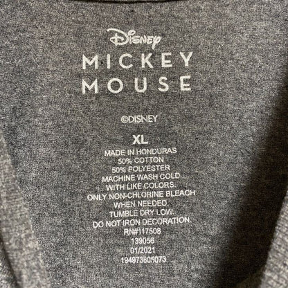 古着 used　Disney ディズニー　ミッキー　Mickey　半袖プリントＴシャツ　クルーネック　オーバーサイズ　XLサイズ