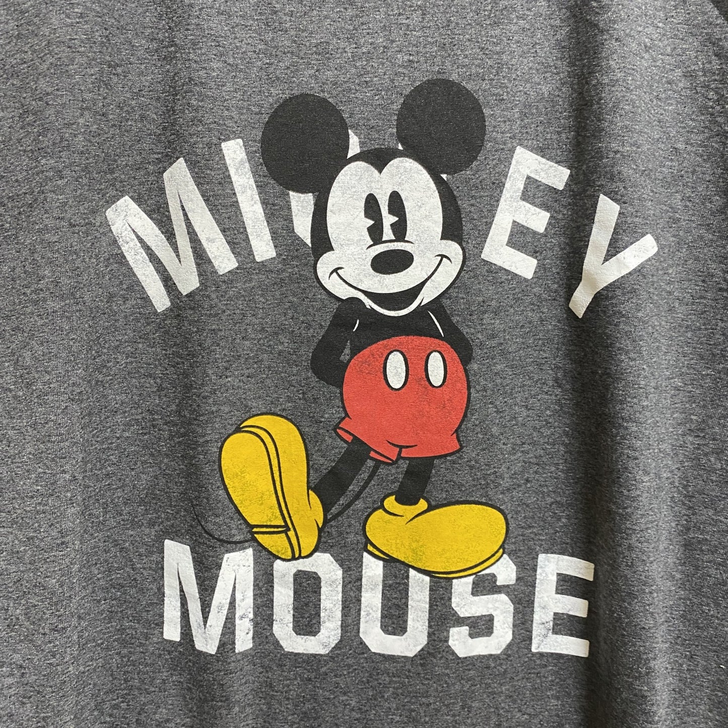 古着 used　Disney ディズニー　ミッキー　Mickey　半袖プリントＴシャツ　クルーネック　オーバーサイズ　XLサイズ