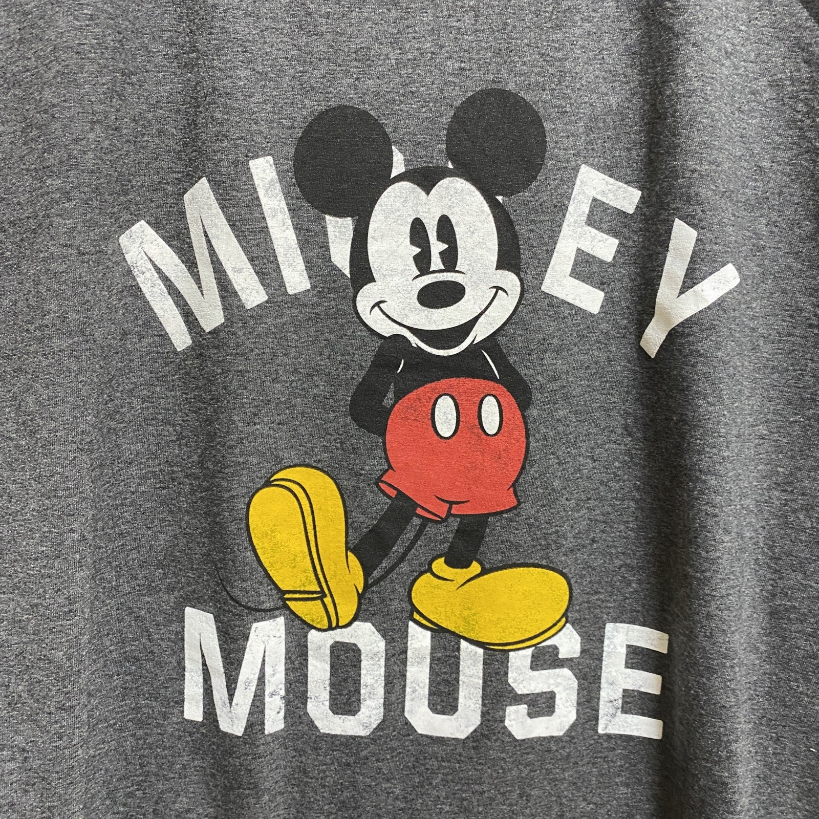 古着 used　Disney ディズニー　ミッキー　Mickey　半袖プリントＴシャツ　クルーネック　オーバーサイズ　XLサイズ