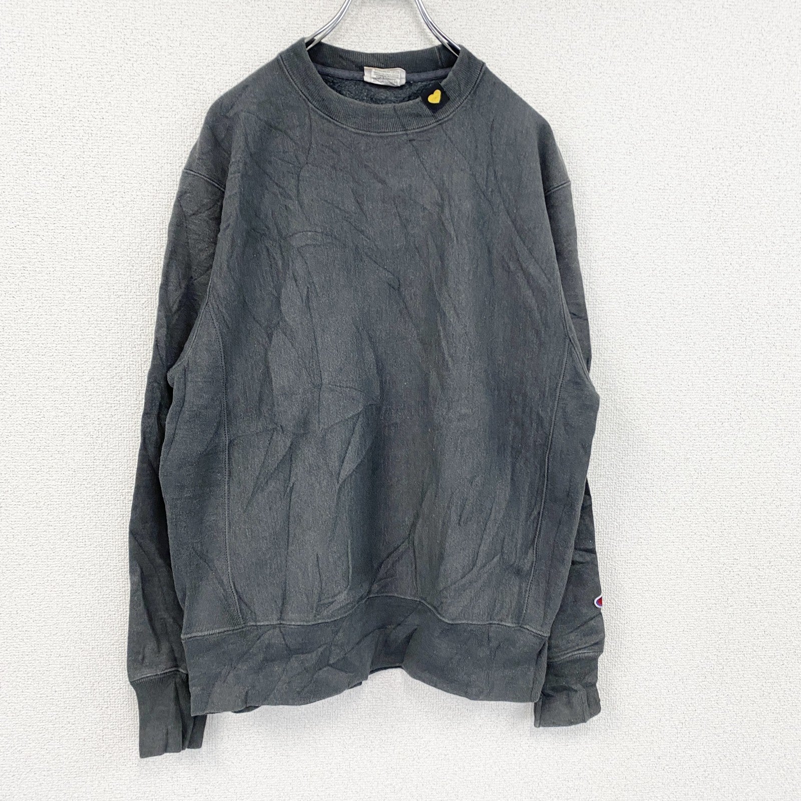 Champion　チャンピオン　リバースウィーブ　スウェット/トレーナー　目無し　灰色　ダークグレー　Mサイズ