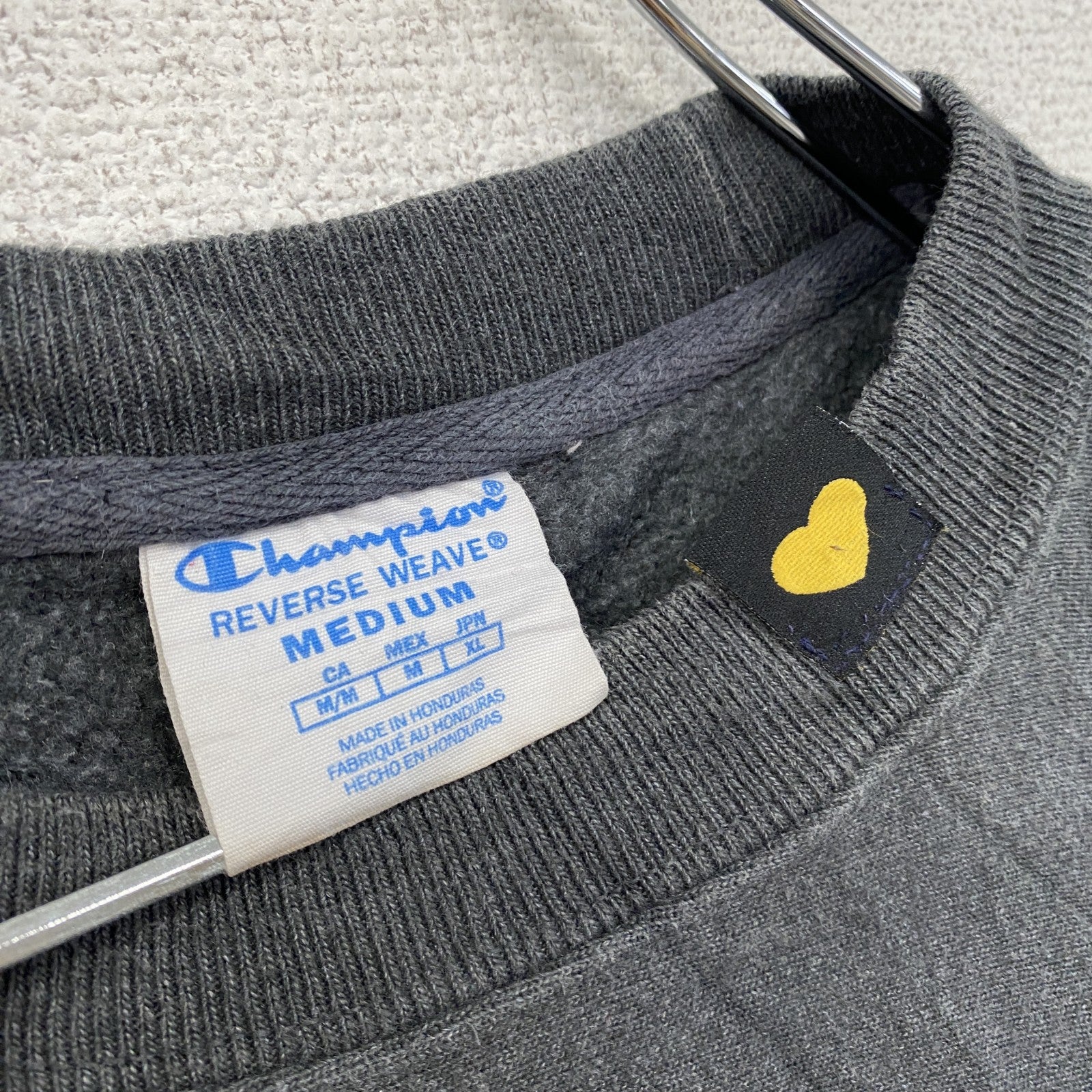 Champion　チャンピオン　リバースウィーブ　スウェット/トレーナー　目無し　灰色　ダークグレー　Mサイズ