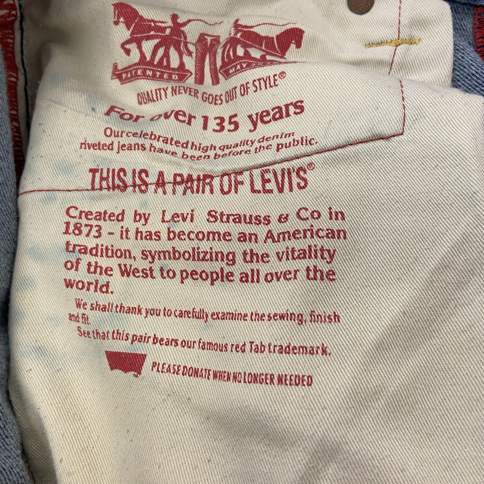 Levi’s　リーバイス　502　デニムパンツ　ブーツカット　インディゴ　W30　
