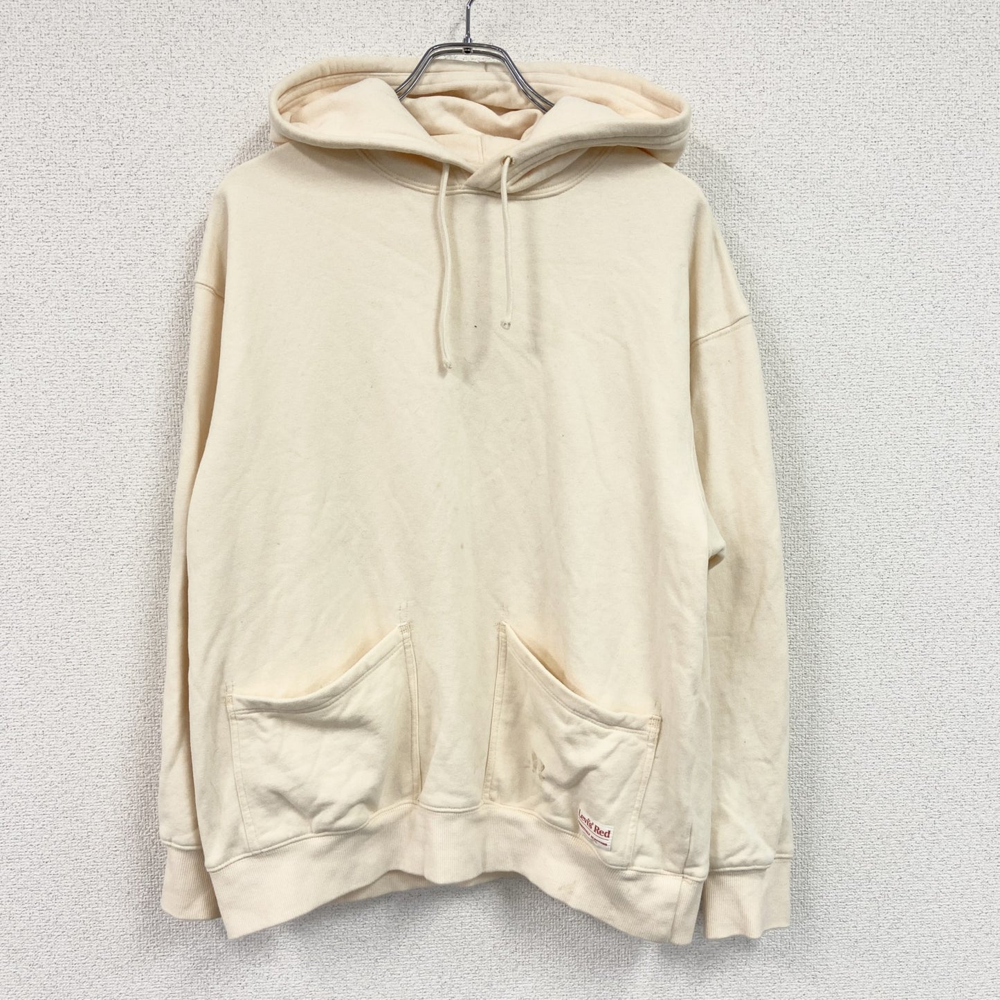 Levi's Red　リーバイスレッド　スウェットパーカー/フーディー　セパポケ　ライトイエロー　ベージュ　Mサイズ