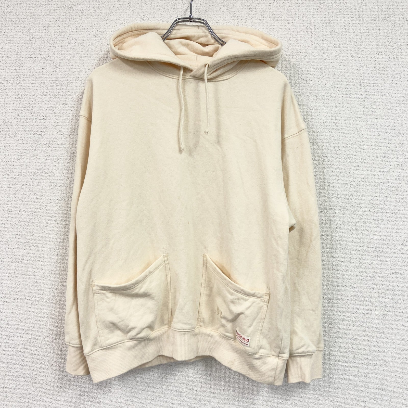 Levi's Red　リーバイスレッド　スウェットパーカー/フーディー　セパポケ　ライトイエロー　ベージュ　Mサイズ