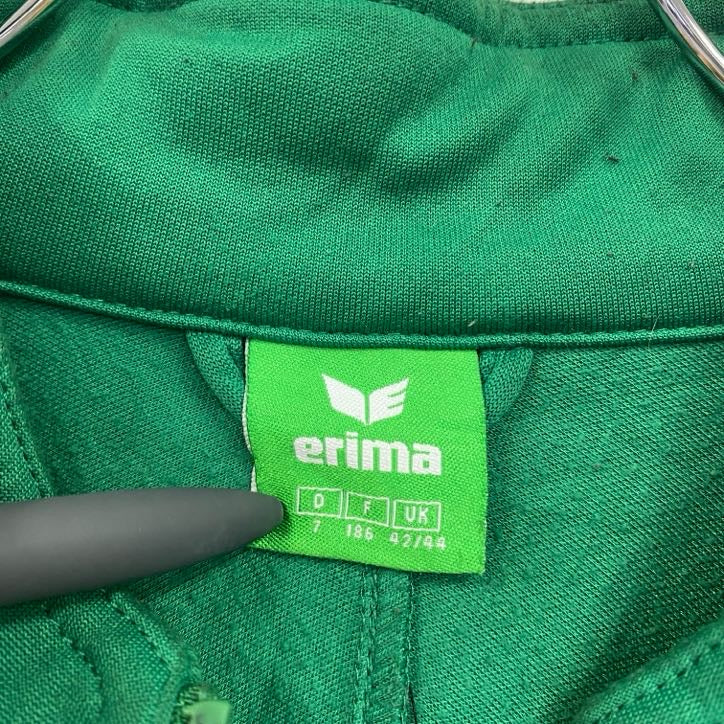erima　長袖トラックジャケット　フルジップジャージ　緑　グリーン　7サイズ