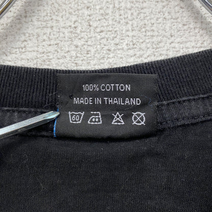 Doc Black　半袖Tシャツ　ドクロ　スカル　両面プリント　黒　ブラック　Lサイズ