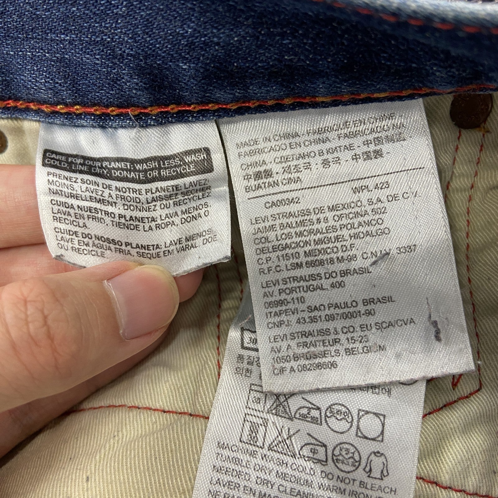 Levi’s　リーバイス　502　デニムパンツ　ブーツカット　インディゴ　W30　