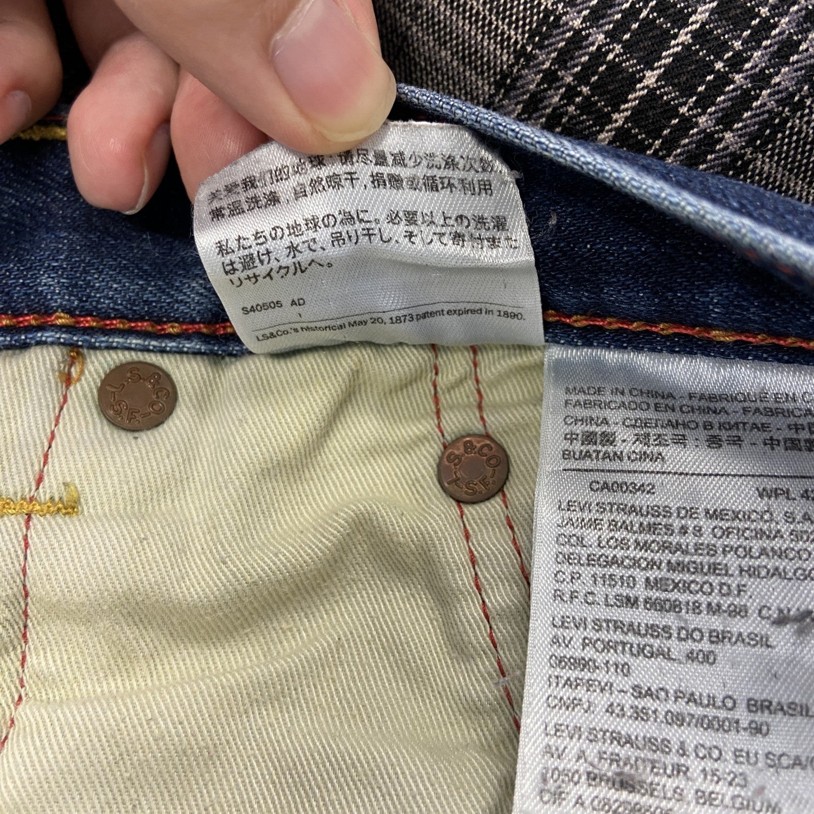 Levi’s　リーバイス　502　デニムパンツ　ブーツカット　インディゴ　W30　