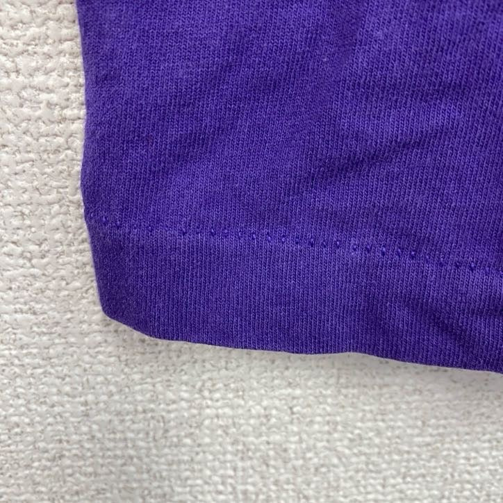 ～90s　LOGO7　ロッキーズ　半袖プリントTシャツ　ヴィンテージ　シングルステッチ　紫　パープル　Mサイズ