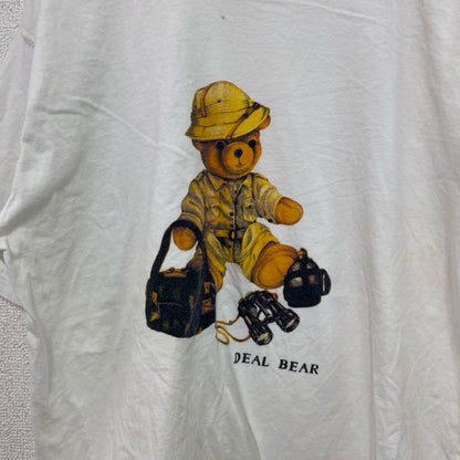 ～00s　Deal Fnt　半袖Tシャツ　DEAL BEAR　テディベア　ヴィンテージ　白　ホワイト　Lサイズ