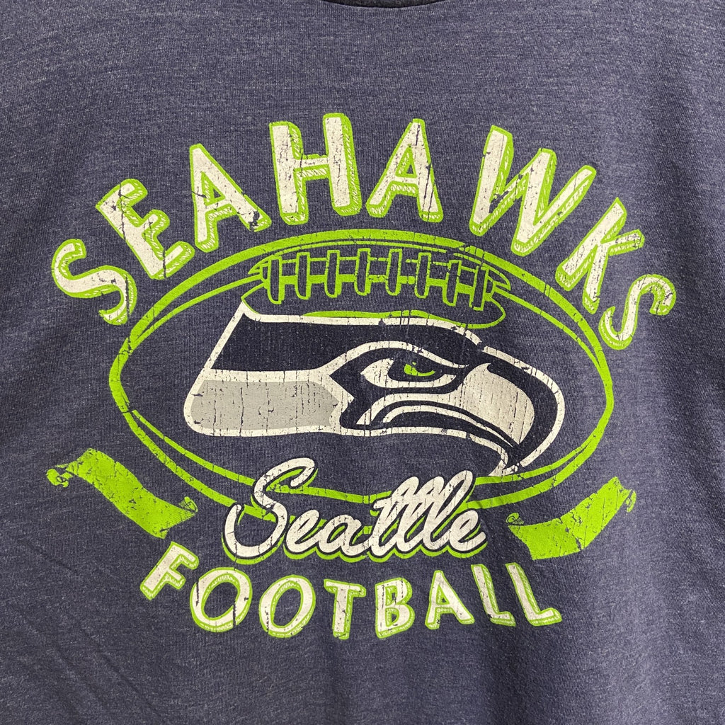 古着 used　NFL　長袖プリントロングTシャツ　エヌエフエル　クルーネック　フットボール　スポーツ　Lサイズ