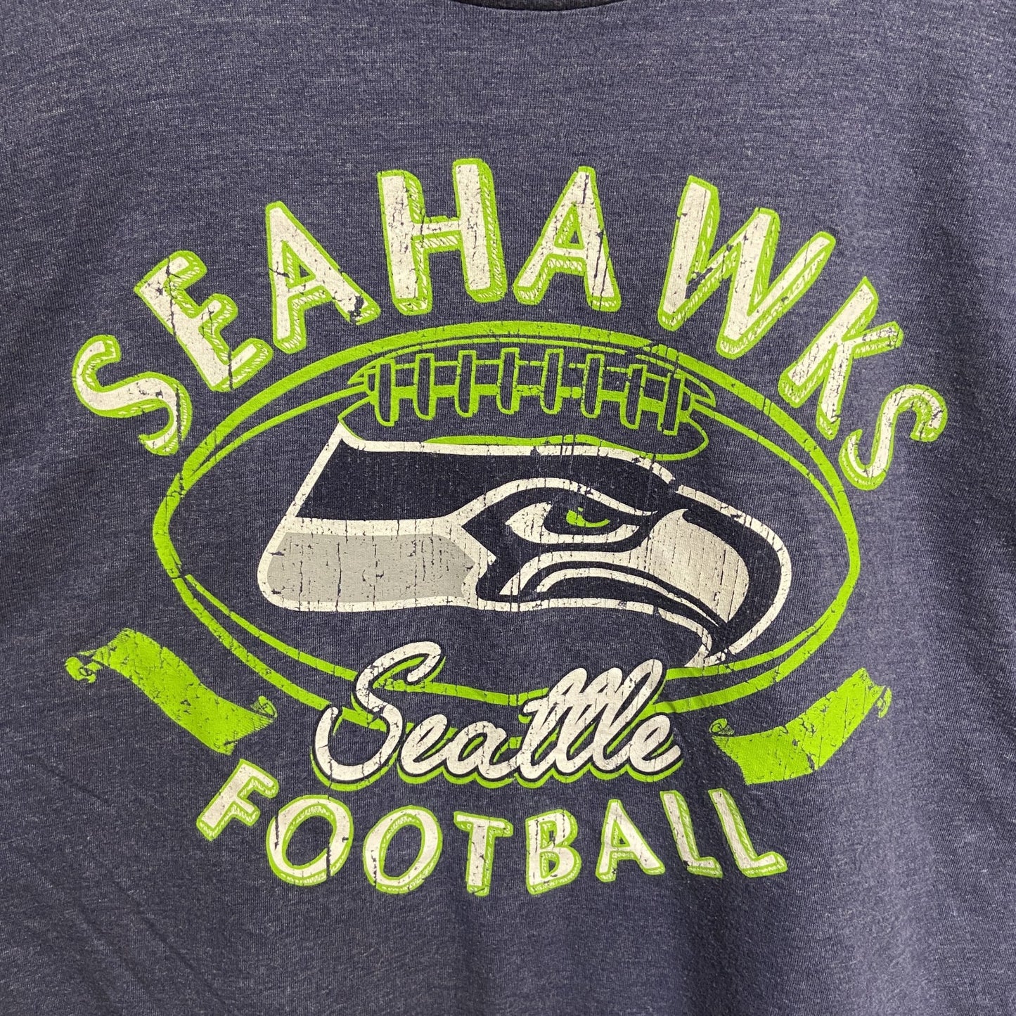 古着 used　NFL　長袖プリントロングTシャツ　エヌエフエル　クルーネック　フットボール　スポーツ　Lサイズ