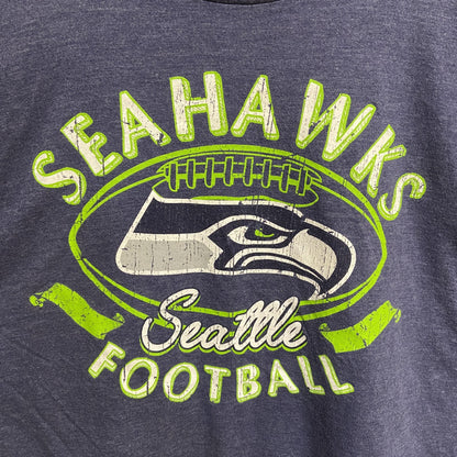 古着 used　NFL　長袖プリントロングTシャツ　エヌエフエル　クルーネック　フットボール　スポーツ　Lサイズ