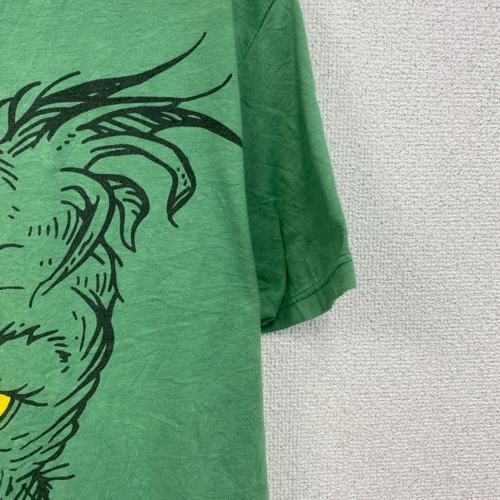 Dr.Seuss　グリンチ　半袖ムービープリントTシャツ　アニメ　緑　グリーン　Lサイズ
