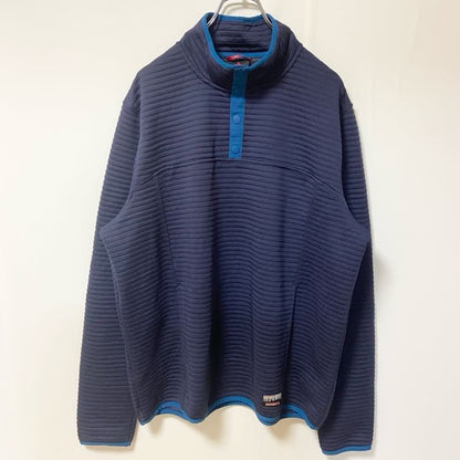 古着 used　GERRY ジェリー　長袖ハーフボタンプルオーバー　ハイネック　ネイビー　ビックシルエット　XLサイズ