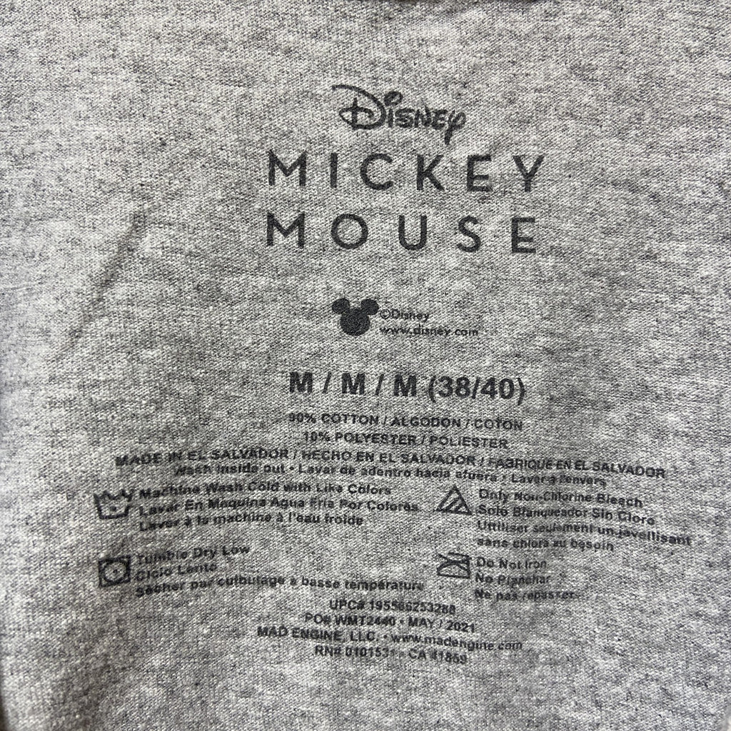 古着 used　Disney　ディズニー　半袖プリントＴシャツ　グレー　Mickey　ミッキー　キャラクター